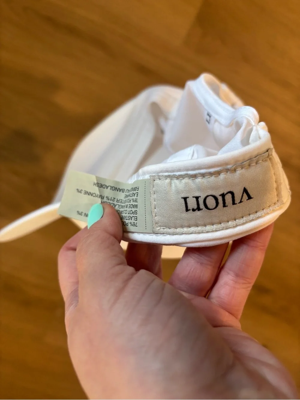 Vuori Magnitude Hat White Embroidered V Logo Cap